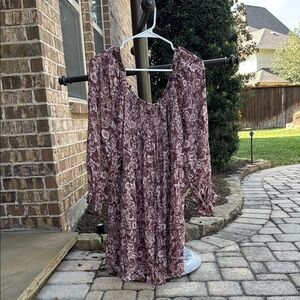 Floral Print Women's Dress NWT L